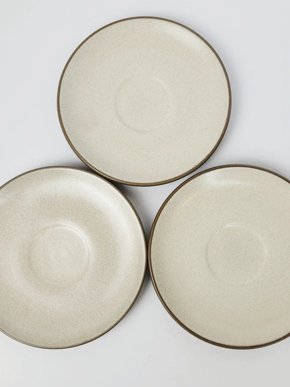 Vtg 70s~Heath Ceramics Sandalwood Coupe Line Saucer~6